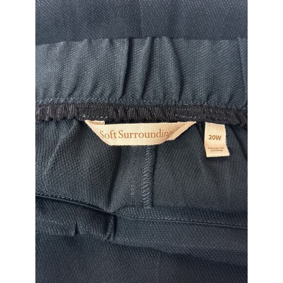 Soft Surroundings Pants 20W Womens Black Wide Leg Flowy Plus Size - Picture 6 of 7